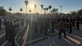 2024 Gilbert Days Parade Queen Creek High School Marching Band  Black or White Michael Jackson [upl. by Mosi]