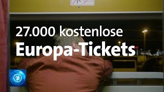 Freie Fahrt durch Europa  EUKommission verschenkt InterrailTickets [upl. by Lokim]