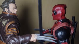 Deadpool vs Wolverine stop motion [upl. by Alletnahs]