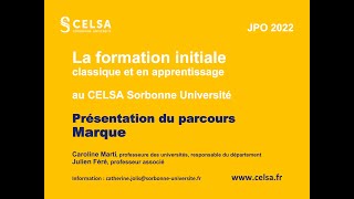 JPOCELSA22 Présentation du parcours Marque [upl. by Devitt201]