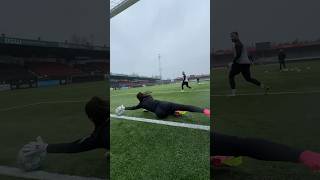 INSANE DEFLECTION SAVES 🤩 goalkeeper goalkeepertraining [upl. by Bouchard]