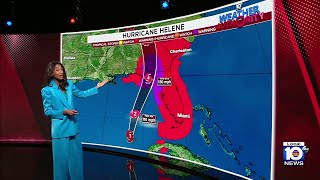 Hurricane Helene strengthening as it moves closer to west coast of Florida [upl. by Airad]