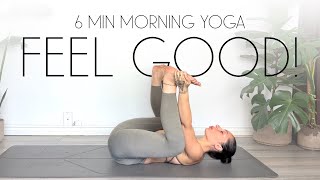 6 Minute Morning Yoga Wake Up Call  FEEL INCREDIBLE [upl. by Ihtac787]