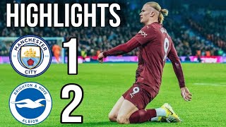 🔵 Man City vs Brighton 12 Haaland Goal and Extended Highlights ✓ premierleague 202425 [upl. by Florinda52]