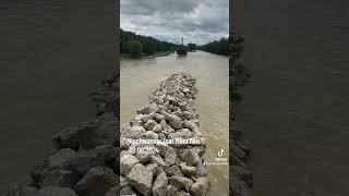 IsarHochwasser  Meldestufe 2 in München  Sperrungen an der Isar am 02062024 [upl. by Zohar]