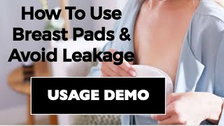 How to Use Breast Pads  How to Avoid Leakage of Breast Milk  Luv Lap Disposable Breast Pads Review [upl. by Izy153]