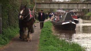 Horse Drawn Boat in Chester [upl. by Nosirrag]