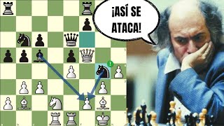 ¡ASÍ SE ATACA EN AJEDREZ 🚀 Ribli vs Tal Torneo de Candidatos 1985 [upl. by Rillings]