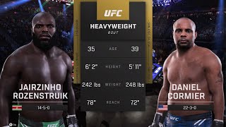 JAIRZINHO ROZENSTRUIK vs DANIEL CORMIER  Heavyweight Division [upl. by Tellford]