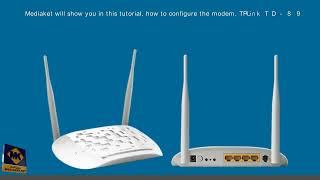 TPLINK TDW8961N modem router  Configuration as a Router secure wifi and change admin password [upl. by Nodnek]