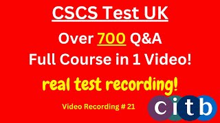 CSCS Card UK  CSCS Test 2024  CSCS Test for Green Card cscscard  21 fullcourse [upl. by Corso721]