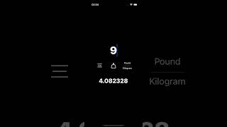 How To Convert Pounds To Kilograms  MiKm iOS [upl. by Ardnait]