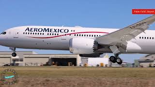 AeroMexico 7879 Landing At PAE From VCV [upl. by Aeki]