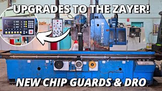 Upgrades to the Zayer Milling Machine  New Chip Guards and Installing DRO  Workshop Project [upl. by Keavy]