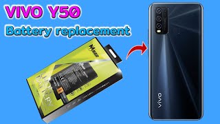 VIVO Y50 Battery Change เปลี่ยนแบตเตอรี่ [upl. by Olra]