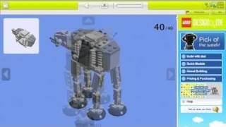 Mini Star Wars ATAT Building Instructions 101 LEGO ® bricks [upl. by Santa]