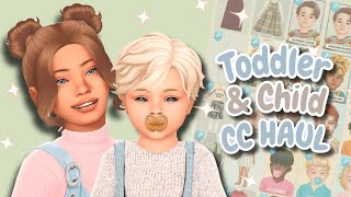 SIMS 4  TODDLER amp CHILD CC HAUL Hair amp Clothes 💗​  CC LINKS in Description │Sims 4 [upl. by Eimmis523]