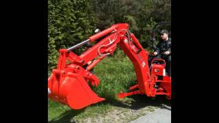 Kubota L4400 Tractor BH92 Backhoe Demonstration with Hydraulic Thumb Delivery Demonstration [upl. by Rehsu236]