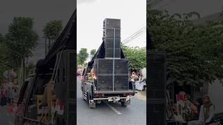 Sound system 2 sub planar 4 linearray putar musik kebangsaan pawai budaya rejotangan tulungagung [upl. by Karlise]