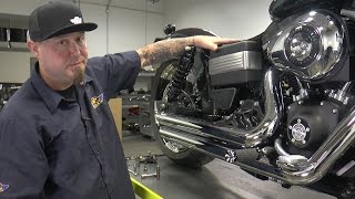 How to Install the Vance amp Hines Big Shot Staggered Exhaust by JampP Cycles [upl. by Anan]