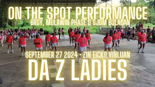 4K HD DA Z Ladies  On the Spot Performance w Zin Eicko Vinluan September 27 2024 Globe Fiber [upl. by Stedman]