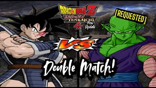 REQUESTED MATCH Dragon Ball Z Budokai Tenkaichi 4  Turles VS Piccolo DOUBLE MATCH [upl. by Phyl]