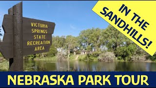 TOUR Victoria Springs State Recreation Area  Nebraska  Fulltime RV Life [upl. by Adnwahsor]