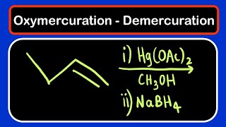 OxymercurationDemercuration l Reactions of alkene  Organic Chemistry [upl. by Anaiuq]