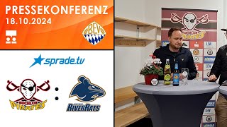 18102024  Pressekonferenz  ESV Buchloe vs ESC Riverrats Geretsried [upl. by Ecarg]