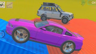 Drive Range Rover2 car And Mustang car 4x4 cars mustang rangerover gaming [upl. by Iddo]