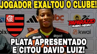 NOVO REFORÇO PLATA ELOGIA ESTRUTURA DO FLAMENGO E FALA SOBRE MUNDIAL DE CLUBES [upl. by Batory]