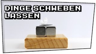 Dinge schweben lassen Graphitplättchen  Neodym Magnete  Heimexperimente 05 [upl. by Imled]