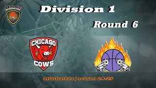 Atlasbasket  Div 1Round 6  CHICAGO COWS vs INDIANA PAGERS [upl. by Devaj]