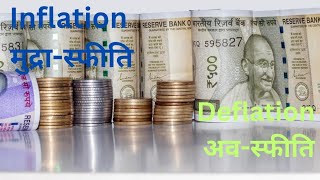 Inflation amp Deflation मुद्रास्फीति व अवस्फीति  ECONOMICS [upl. by Ailel475]