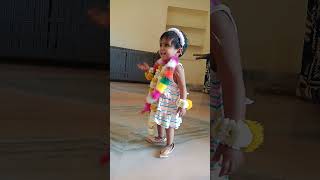 लास्ट में गुस्से se नाच रही है dholthali danchcutebaby dailyvlogviralvideoloveposaliya [upl. by Adall775]