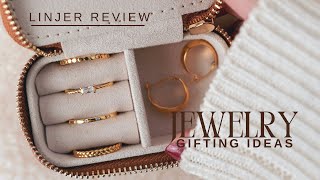 LINJER JEWELRY REVIEW  Gold Vermeil Solid Gold and Sterling Silver  Timeless Holiday Gifts AD [upl. by Lekym52]