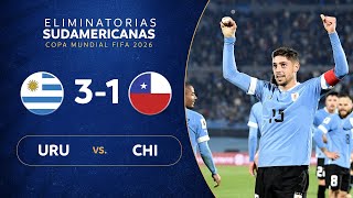 URUGUAY vs CHILE 31  RESUMEN  ELIMINATORIAS SUDAMERICANAS  FECHA 1 [upl. by Hnahc]