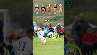 Mini Messi VS Ronaldo VS Neymar  Kids Skills Challenge 👶 [upl. by Ahsinroc]