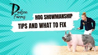 What Krew and Karis did wrong in Hog Showmanship at Gold Rush showpigs pigs [upl. by Attiuqaj]