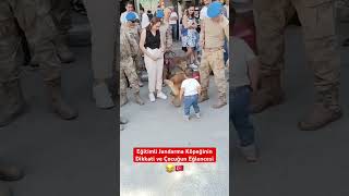 Jandarma Eğitimli Köpeğin Dikkati ve Bebeğin Eğlencesi 😂 [upl. by Notsur]