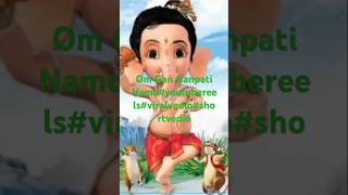 Om Gan Ganpati Namoyoutubefeedsshortvideo viralvideoyoutubereels [upl. by Gnuoy60]