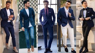 MOST Stylish Navy Blue Blazer Outfits For Men  How To Style Navy Blue Blazer  Mens Fashion 2024 [upl. by Allissa]