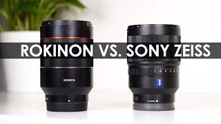 Rokinon VS Sony Zeiss — Rokinon AF 35mm f14 Sony Lens Autofocus Review [upl. by Atinek766]