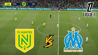 FC NANTES vs OLYMPIQUE MARSEILLE  LIGUE 1 20242025  FOOTBALL LIFE 2025 [upl. by Lauro]