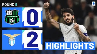 SASSUOLOLAZIO 02  HIGHLIGHTS  Lazio close gap with top 6  Serie A 202324 [upl. by Harraf]