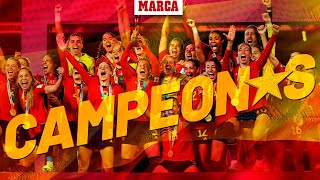 EN DIRECTO I Celebración de España tras ganar el Mundial femenino 2023 en vivo [upl. by Annirak]