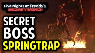 FNAF Security Breach TRUE Ending Guide  How to Unlock amp Defeat the Secret Springtrap Boss [upl. by Assiralc]