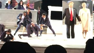 President Trump Gets Stabbed To Death In Modern Day Version Of Julius Caesar [upl. by Theo97]