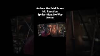 Andrew Garfield Saves MJ Reaction shorts [upl. by Ayahc]