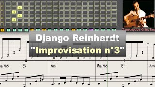 Django Reinhardt  quotImprovisation n°3quot 1943  Gill amp Jazz Transcription [upl. by Ringo]